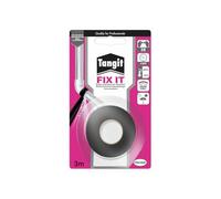 TANGIT Fix-it - Ruban auto-amalgamant pour réparation et étanchéité de tuyaux , ruban auto-soudant pour isolation électrique- Format 2,5cm x 3m, gris