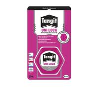 Tangit Uni-Lock, Fil de nylon pour étanchéité des raccords filetés sur tuyaux en métal et en plastique, Fil d'étanchéité pour réseaux de gaz et eau, bobine de 20 M, Blanc