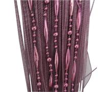 Tangpan Rideau de porte déco/Paravent/Moustiquaire avec perles, 100 x 200 cm, Polyester Plastique, Violett, 100 x 200 cm