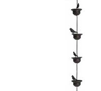 TANGSIYANG Chaine De Pluie Chaîne de Pluie for décoration Toit gouttière avec Support attaché for détourner l'eau