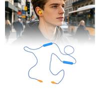 Tangxi Écouteurs Bluetooth 5.3 à Réduction de Bruit | Écouteurs sans Fil avec Bouchons d'oreille, Tour de Cou, pour Le Soudage, Le Travail du Bois, la sécurité Industrielle (Fil Bleu)