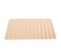 Tangxi Le Tapis de Séchage de Vaisselle Auto-drainant en Silicone Sèche Efficacement les Casseroles et les Poêles pour Le Comptoir de Cuisine (Beige)