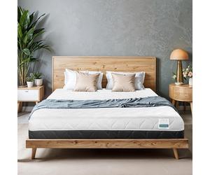 TANHK Materasso Matrimoniale King Size 170 x 190 Wave Memory 100% Made in Italy | Supporto Ortopedico a Doppio Strato | Elevata Traspirabilita, AirFoam | Sfoderabile