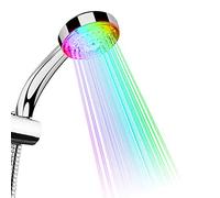 TankerStreet Pommeau de Douche LED Lumineux 7 Couleurs Changement Automatique Handheld Douchette Head Robinet de Détection Sûre Beau et Pratique Buse de Salle de Bain Décoration 26.3x9.2x6.5 cm