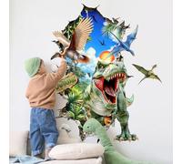 Tanlaby 3D Grand Stickers Muraux Dinosaure Autocollants Muraux Dino