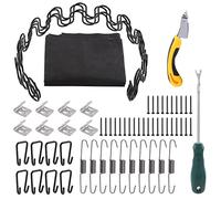 Tanstic Kit de 63 ressorts de rechange pour canapé de 40,6 cm, y compris ressorts, clous, clips à ressort d'ameublement, crochets d'extension, crochets d'équilibre, outils de retrait, housse