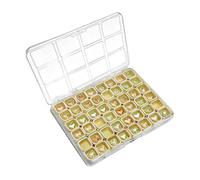 Tanxemery Boîte de Rangement pour Ongles,Organisateur de Strass 48 Compartiments,Coffret de Rangement pour Perles - pour Loisirs créatifs Voyage Bureau Perles Chambre Placard école Filles Chambre