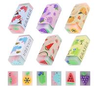 tao pipe Lot de 6 gommes à effacer pour enfants, gommes à effacer pour enfants, motif de dinosaure, kit de gommes aromatisées pour écoles, croquis, bureau, signes