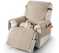 TAOCOCO Housse de Fauteuil Relax 1 Place, Housse pour Fauteuil Relax Ectrique avec Poche, Protege Canape Impermeable, Adaptée aux Enfants et Animaux, Lavable.(Kaki, 25 inch)
