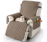 TAOCOCO Housse de Fauteuil Relax 1 Place, Housse pour Fauteuil Relax Ectrique avec Poche, Protege Canape Impermeable, Adaptée aux Enfants et Animaux, Lavable.(Marron, 25 inch)
