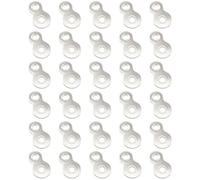 TAODAN Lot de 35 plaques métalliques galvanisées M5 en forme de 8 avec vis estampées, fixations supérieures pour bureaux, chaises, bancs, façades d'armoire et façades de tiroirs