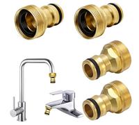 taonganui Gardena Lot de 4 Connecteurs Embouts Raccords de Robinet Universels pour Mitigeur de Tuyau d'Arrosage Adaptateur de Tuyau Raccord Rapide
