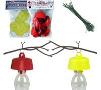 Tap Trap® 10 bouchons-pièges originaux + 1 blossom trap, le véritable appât écologique de MB Pro SRLS (5 jaunes et 5 rouges)