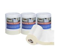 TAPEBEAR Film de Masquage Pré-Encollé 550mm x 27m (Lot de 4 Rouleaux)