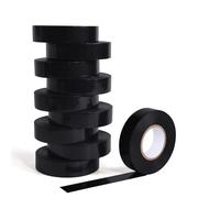 TAPEBEAR Lot de 10 rouleaux de ruban isolant noir, ruban électrique en lot multiple, ruban isolant 3/4 in x 66 ft, qualité professionnelle pour isolation, réparation et protection des fils électriques