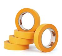 TAPEBEAR Lot de 5 rubans de masquage pour peinture - 25 mm x 50 m