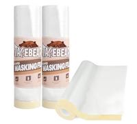 TAPEBEAR Masker Avec Ruban De Masquage, 2600mm x 27M Transparente Film Peinture