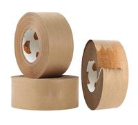 TAPEBEAR Ruban Adhésif à Eau Ruban Kraft Renforcé Fibres 50mm x 50m