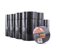 TAPEBEAR Ruban Adhésif En PVC Noir Contre La Corrosion, Ruban Adhésif étanche, Protection Enroulement De Tuyau, Pour La Protection Tuyau, 2inch X 33yard,24Rouleaux