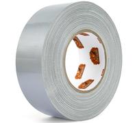 TAPEBEAR Ruban Adhésif Toilé 48mm x 32m, Argent Gris Heavy Duty Duct Tape