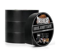 TAPEBEAR Ruban de bois de charpente Butyl Sealant, 4 cm x 15 m, ruban d’étanchéité pour poutres de bois de terrasse, imperméable, antirouille, résistant aux intempéries, pour rebord et toit, 4 rouleau