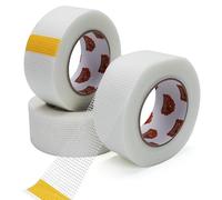TAPEBEAR Ruban de Fibre de Verre 50mm x 45m x 3 Rouleaux, Ruban Autoadhésif pour Réparation Placoplâtre, Réparation de Trous Fissures Plafond et Joints Murs, Pour Plaque de Plâtre