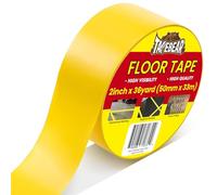 TAPEBEAR Ruban de Sol Jaune - 50mm x 33m, Ruban Vinyle Sécurité