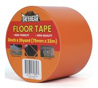 TAPEBEAR Ruban de Sol Orange - 75mm x 33m, Ruban Vinyle Résistant