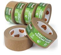 TAPEBEAR Ruban D'emballage en Papier Écologique 50mm x 50m