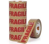 TAPEBEAR Ruban Fragile Écologique - Kraft Adhésif 50mm x 50m, Biodégradable