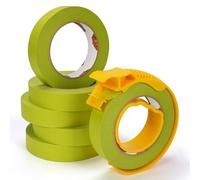 TAPEBEAR Ruban washi de masquage vert 24mm x 55m, lot 6 rouleaux