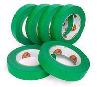 TAPEBEAR Vert Ruban de Masquage 24mm x 55m, 6x Adhésif pour les travaux