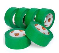 TAPEBEAR Vert Ruban de Masquage 48mm x 55m, 6x Adhésif pour les travaux