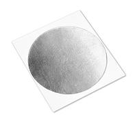 Tapecase 433 Circle-4.000 "-100 Argent haute température Aluminium/Coque en Silicone adhésif ruban d'aluminium, 10,2 cm de diamètre, Cercles, 0 cm d'épaisseur, 10,2 cm de long, 10,2 cm de large (lot de 100)