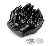 Tapeera Pot de Fleurs en Forme de Main pour Plantes Grasses - Présentoir en Cristal - Support pour Plantes aériennes - Décoration sculptée pour Donner des Mains - Porte ol à Bijoux -
