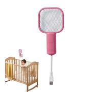 Tapette À Mouche Électrique - 2026 Tapette À Moustiques Électrique Et Lampe Anti-Moustique, Rechargeable USB 2 en 1 | Matériau ABS avec Filet De Sécurité À 5 Couches | Piège À Moustiques Inté