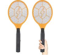Tapette À Mouche Électrique - Lot De 2 - Filet 3000V - Sécurité Double - Anti-Moustique Intérieur Et Extérie MANCHE PORTE-ELECTRODE