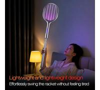 Tapette à moustiques et mouches rechargeable USB, pliable, extensible, 500 mAh, convient pour la maison, l'extérieur, le jardin et le camping. Contrôle des insectes et filet de Taille UniqueABS