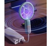 Tapette à moustiques USB avec lumière UV, lampe électrique portable mini tueur d'insectes pour intérieur, extérieur, camping, voiture, maison, hôtel - Répulsif anti-nuisibles Blanc,rose,vert,noirABS
