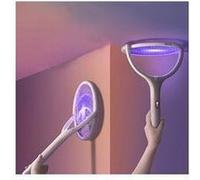 Tapette électrique anti-moustiques 5 en 1 réglable multifonctions rechargeable par usb -rose