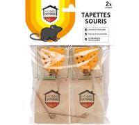 Tapette piège à Souris Classique (Lot de 2) | Mécanisme robuste conçu pour capturer les souris efficacement.