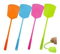Tapettes à Mouches Tapettes à Mouches en Plastique Lot de 4 Long Manche d'extérieur pour la Maison Insectes Long Manche 4 pièces 50 cm
