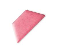TAPHICEROS Demi-Hexagone Panneau Mural Rembourré, 30x15 cm, Haut/Bas, 1pcs, ALOVA 73, Rose, Panneau Mural Tête de lit Rembourré Plaque Rembourrée pour Chambre à Coucher, Salon, Bureau