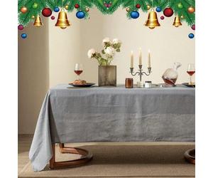 Tapis 100 % coton, lavable, pour l'intérieur et l'extérieur, 140 × 300 cm, gris
