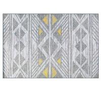 Tapis 230 x 160 cm gris et jaune KARGI
