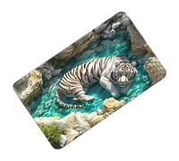 Tapis 3D avec effet optique Paillasson antidérapant avec effet piège | Tapis illusion 3D pour décoration d'Halloween en intérieur, porche, entrée, cuisine et salle de bain