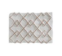 Paris Prix Tapis de bain style ethnique 50 x 75 cm Taupe et crème