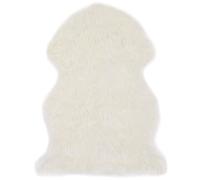 Tapis 60 X 90 Cm Peau De Mouton Synthétique Blanc Dec024045