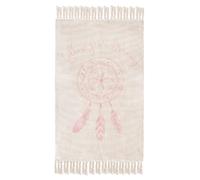 Tapis à franges enfant Dream - L. 60 x l. 90 cm - Rose