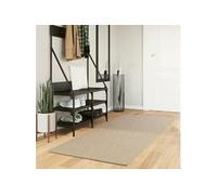 Vidaxl Tapis Huarte À Poils Courts Doux Et Lavable Sable 80x200 Cm